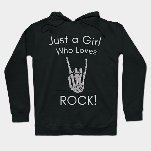 just a girl who love rock, shirt styles for your gift Hoodie by PJ SHIRT STYLES